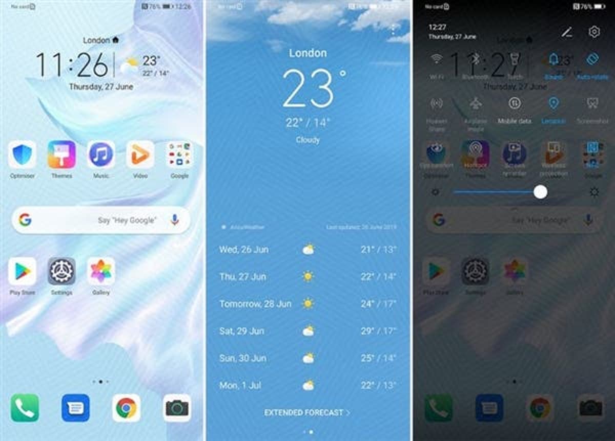 huawei android q emui 10 ui exposed