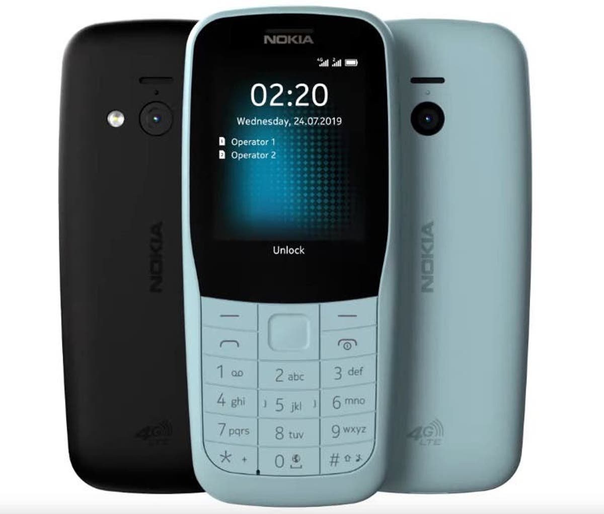nokia 220 4g and nokia 105 feature phones announced gizchina com