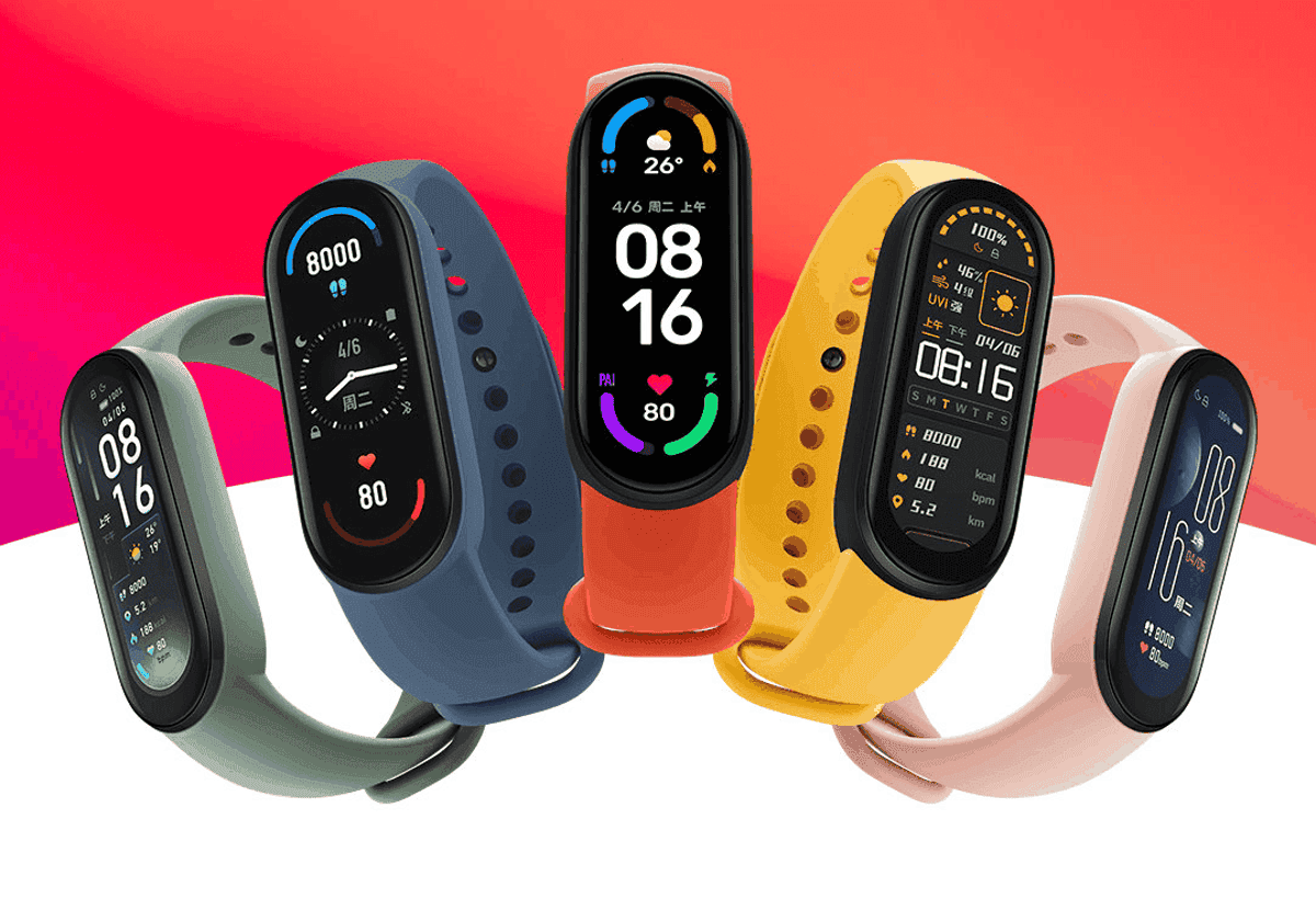 xiaomi mi band 6 with an amoled display