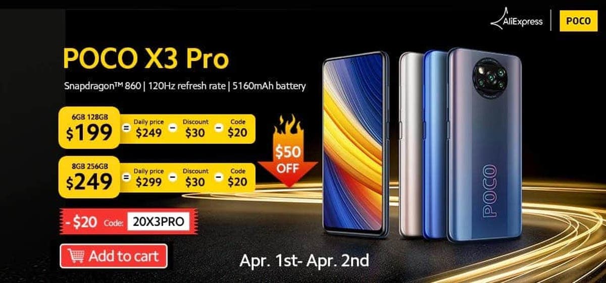 Coupons for the price/performance king POCO X3 Pro- Gizchina.com