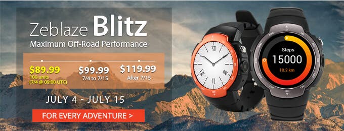 Zeblaze Blitz smartwatch available on Gearbest - Gizchina.com