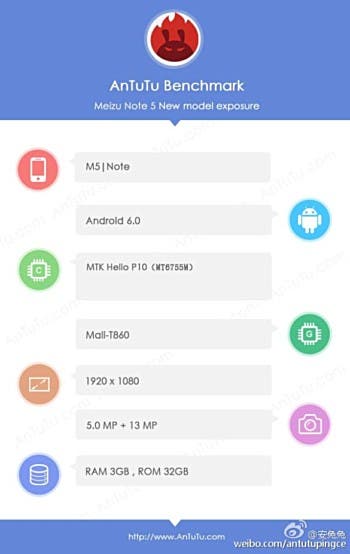 Meizu M5 Not specifications