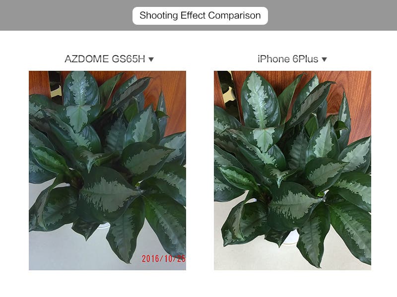 iPhone 6 Plus vs AZDOME GS65H