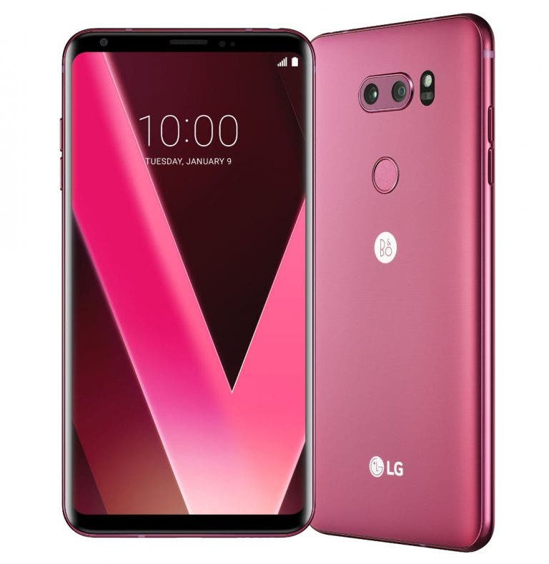 LG V30 Raspberry Rose color variant