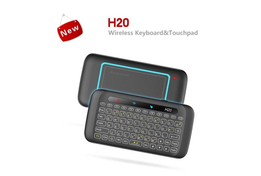 Wireless Keyboard with Backlight and Touch Panel