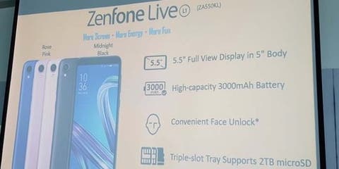 Zenfone Live L1 Android Go phone