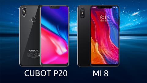 CUBOT P20 vs Xiaomi Mi 8