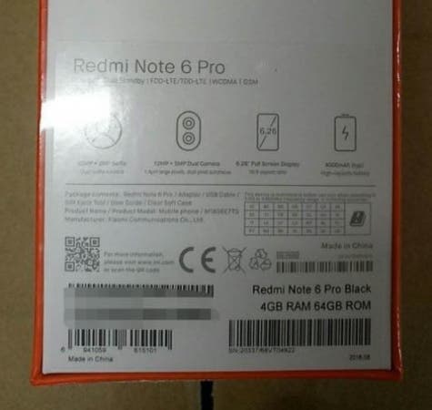 Xiaomi Redmi ntoe 6 Pro