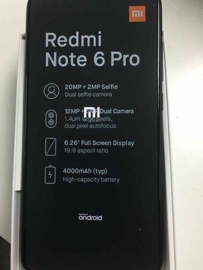 Xiaomi Redmi ntoe 6 Pro