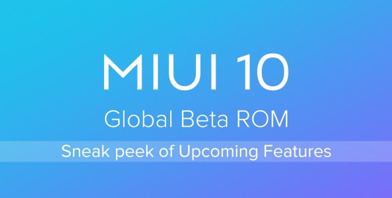 MIUI 10 Global beta rom
