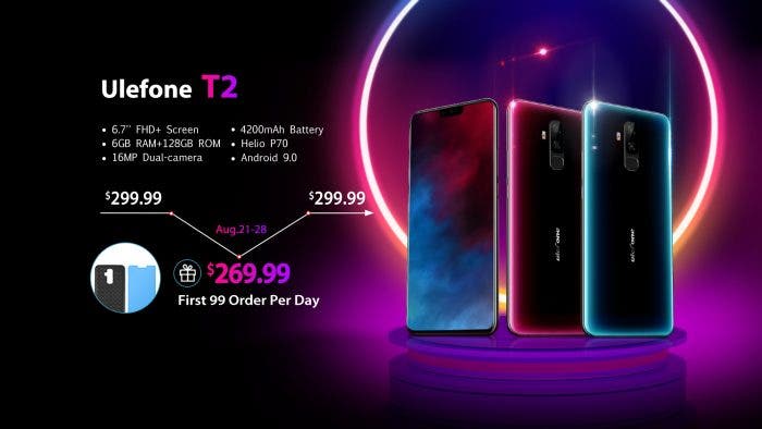 Ulefone T2 with 6.7" SHARP Notch Screen Will Presale at $269.99