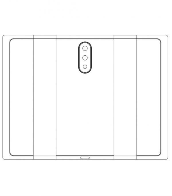 Xiaomi folding screen smartphone design