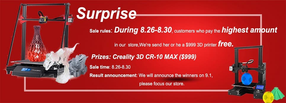 Creality Ender-3 Pro 3D Printer on Sale & Giveaway