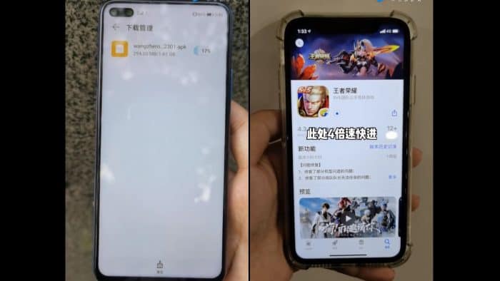 Honor V30 PRO vs iPhone 11 5G Speed Test (Video)