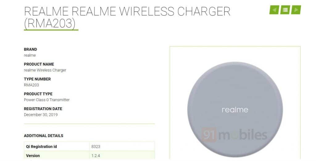 Realme Wireless Charger
