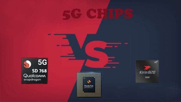 Snapdragon 768G vs Kirin 820 vs Dimensity 820