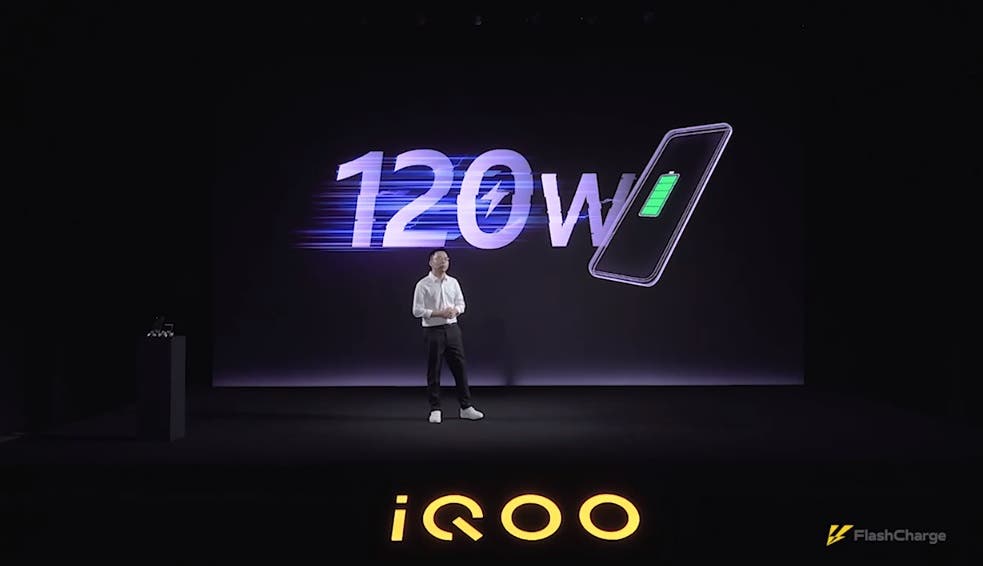 iQOO 120W fast charging tech