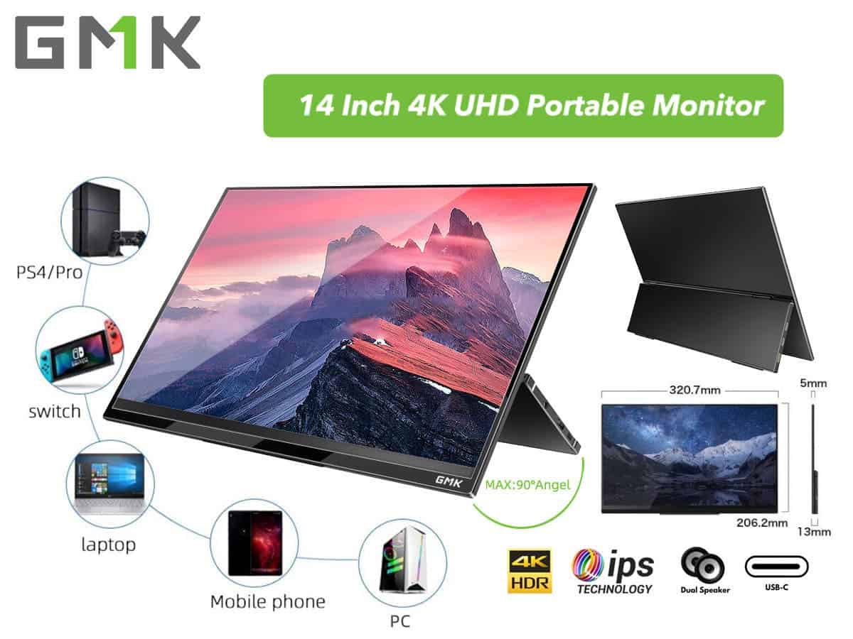 World’s Thinnest 14-inch 4K UHD Touch Screen Monitor Sold on Indiegogo at $269