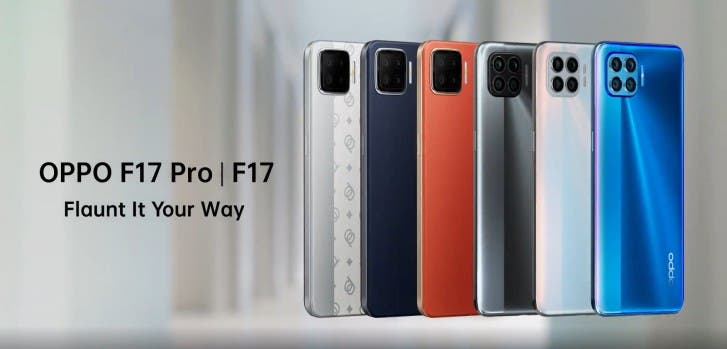 Oppo F17 Pro smartphones for selfies