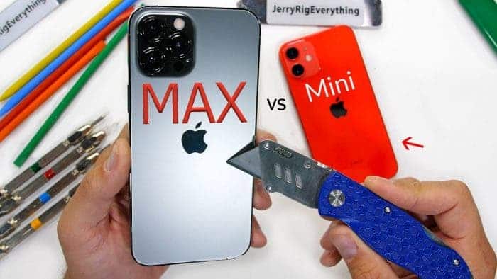 iPhone 12 mini and 12 max