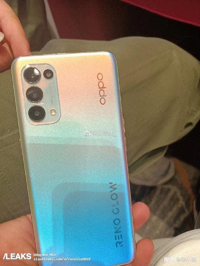 Alleged Oppo Reno 5 5G leaked in the wild- Gizchina.com