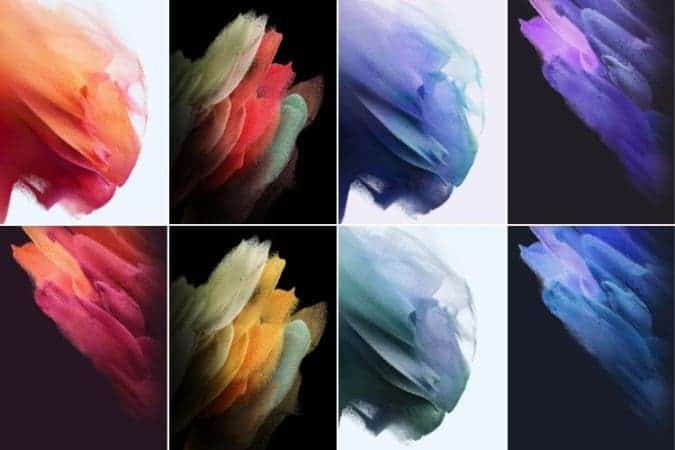 The official Samsung Galaxy S21 wallpapers are available for download