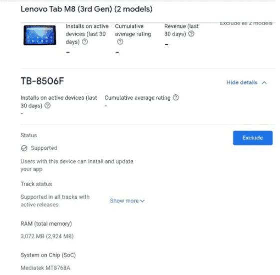Lenovo Tab M8