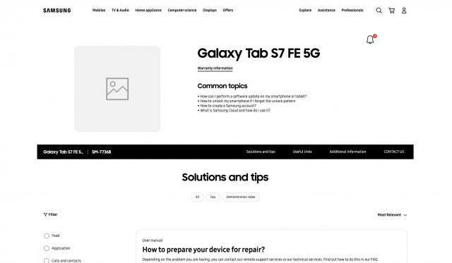 Samsung Galaxy Tab S7 FE 5G