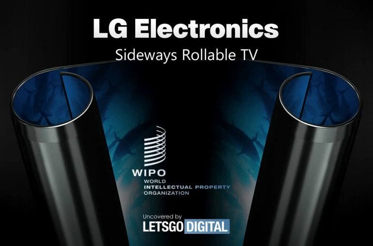 LG TV horizontally rollable