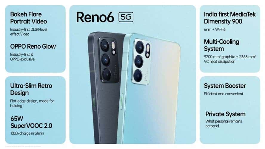 Oppo Reno6 5G goes on sale in India with Dimensity 900 SoC