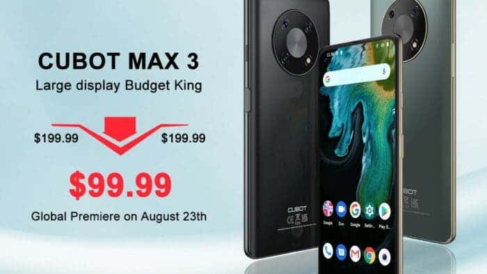 Cubot MAX3 officially launched