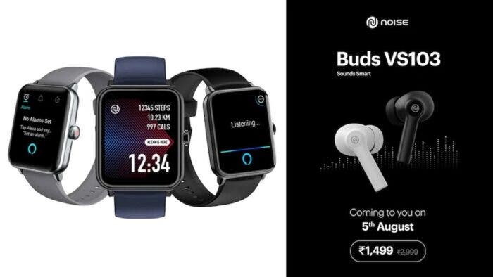 Noise ColorFit Pro 3 Assist Smartwatch, Noise Buds VS103 TWS Earbuds India Launch