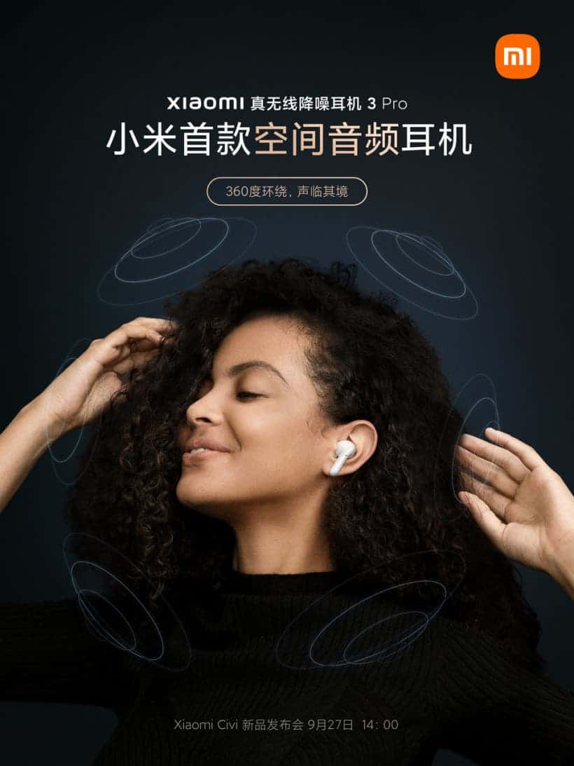 Xiaomi True Wireless Noise-Cancelling Headset 3 Pro
