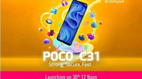 POCO C31 Launch in India Sept. 30