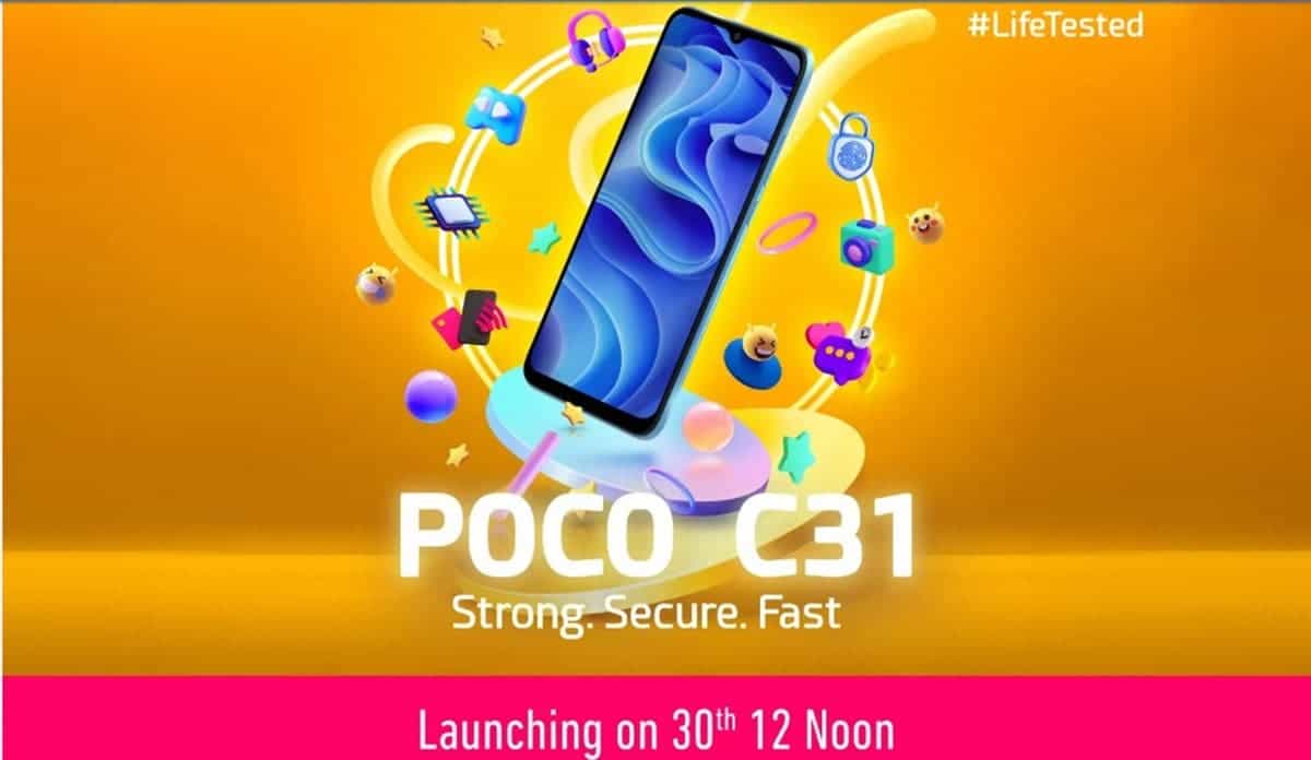 POCO C31 Launch in India Sept. 30