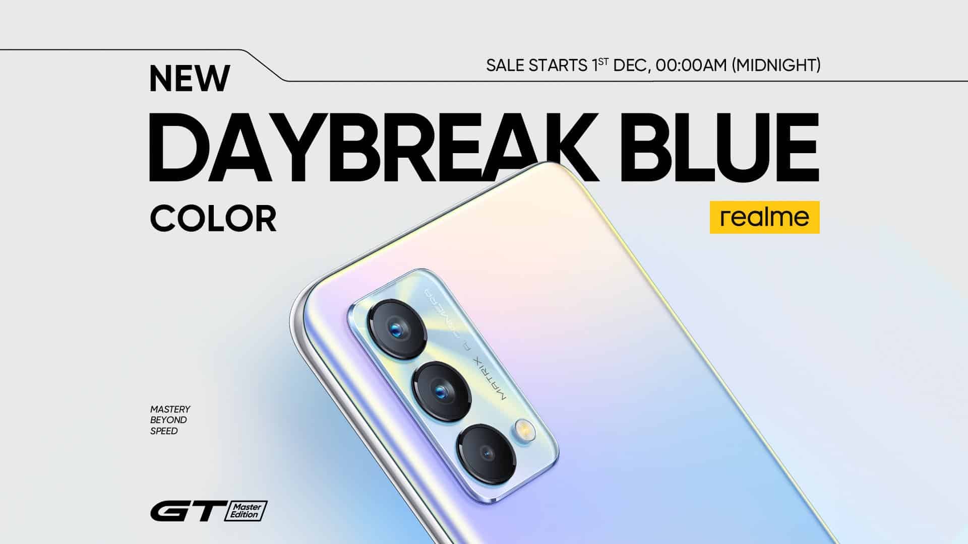 Realme GT Master Edition Daybreak Blue Option Will Be Available