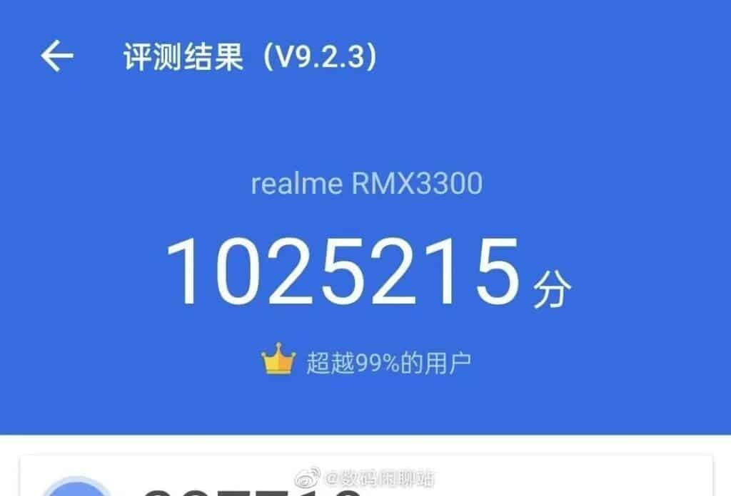 Realme GT 2 Pro 5G Antutu score