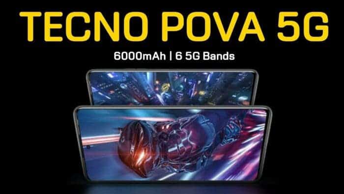 Tecno Pova 5G renders and specifications