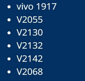 Vivo V23 5G BIS listing