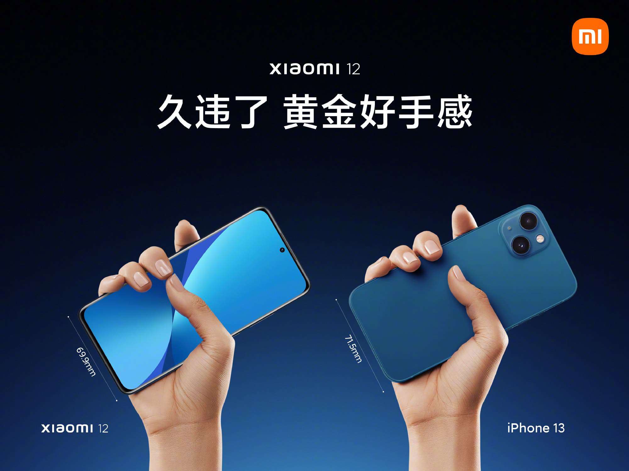 Xiaomi 12 Vs iPhone 13 - Xiaomi screen size and