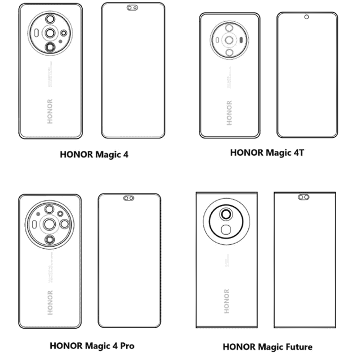 Honor will introduce four Magic 4 smartphones - without Magic 4 Pro +, but  with a compact Honor Magic 4T