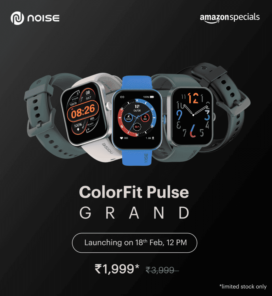 Noise ColorFit Pulse Grand Amazon India listing