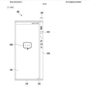 Samsung rollable or slidable display phone WIPO patent_4