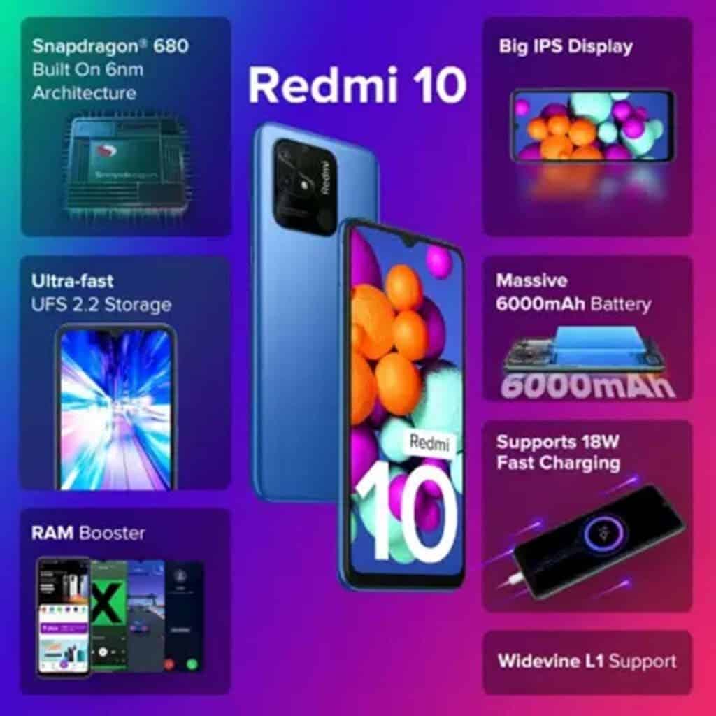 Redmi 10 Key specs