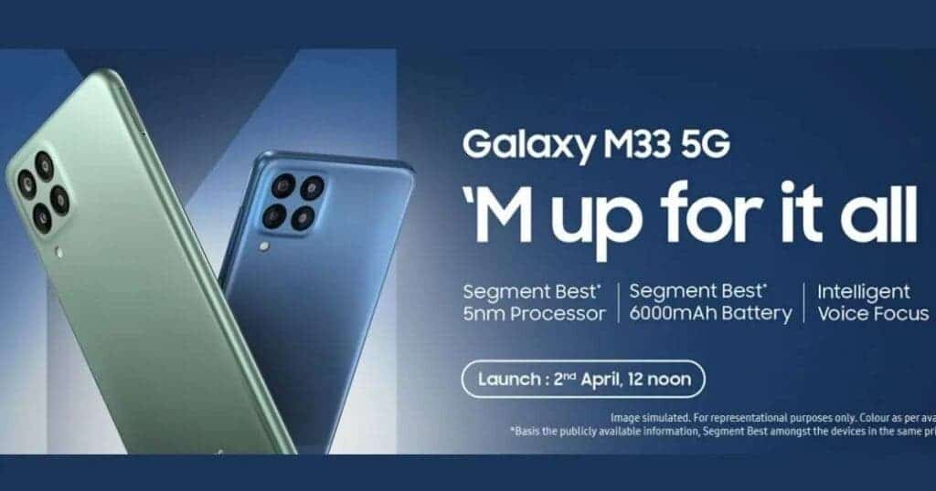 Samsung Galaxy M33 5G Amazon India teaser