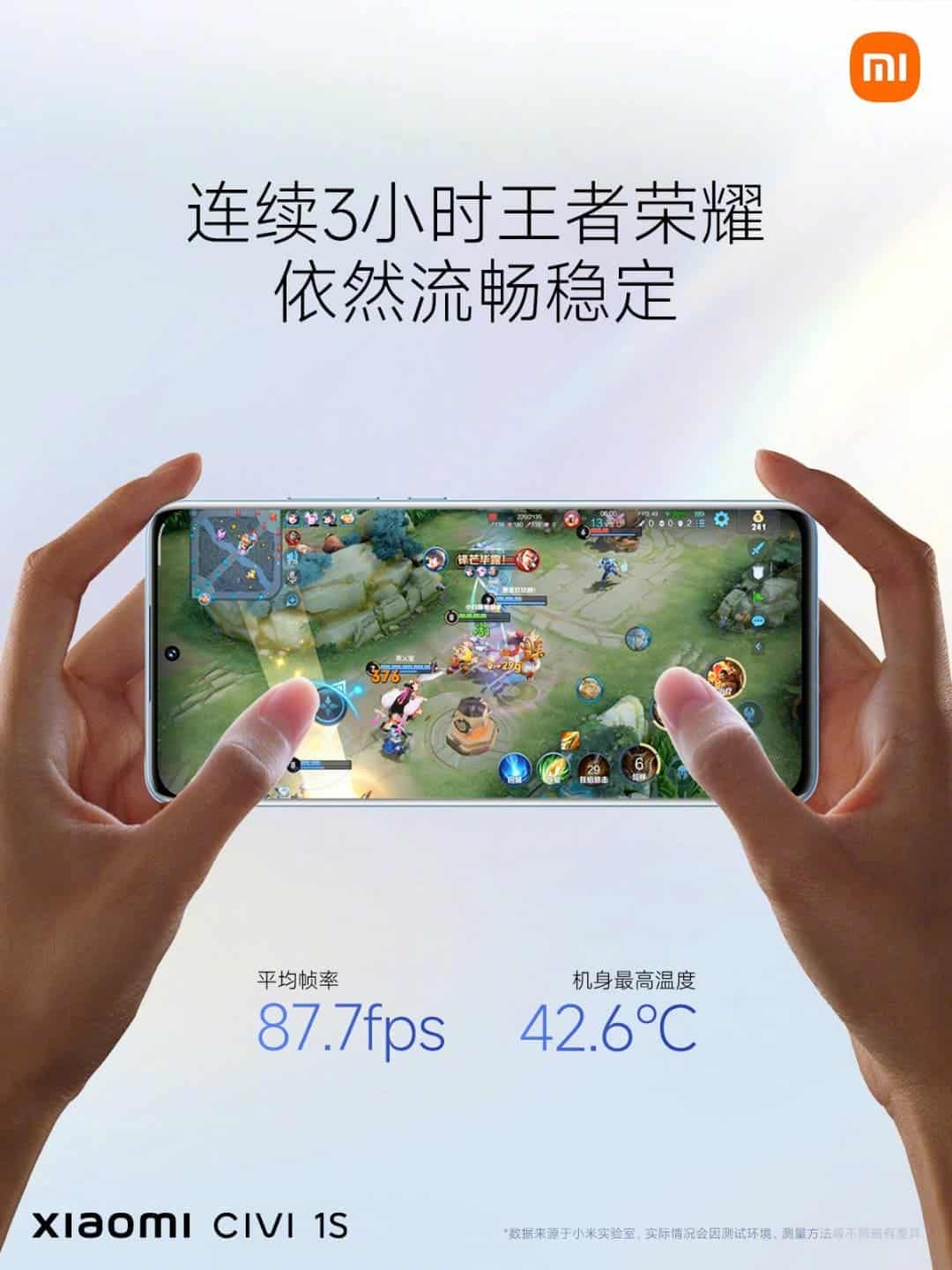 Xiaomi Civi 1S gaming