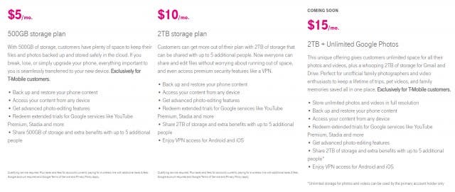T-Mobile plan