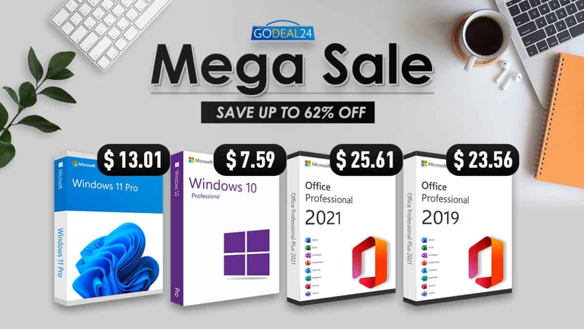 Software Mega Sale: Office 2021 only for $13.32 and Windows 10 for $6.21!
