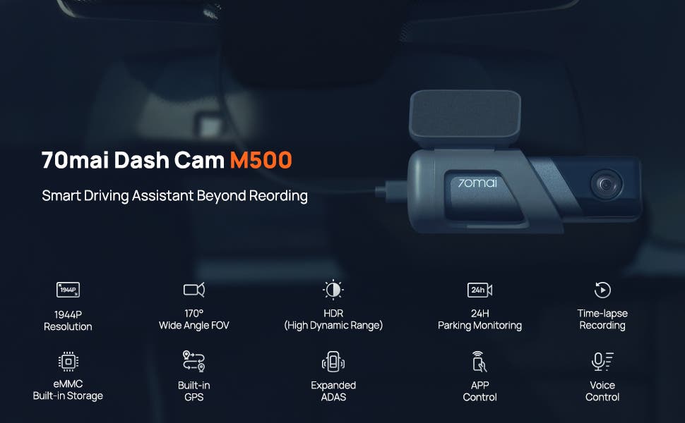 Dashcam 70Mai Xiaomi M500