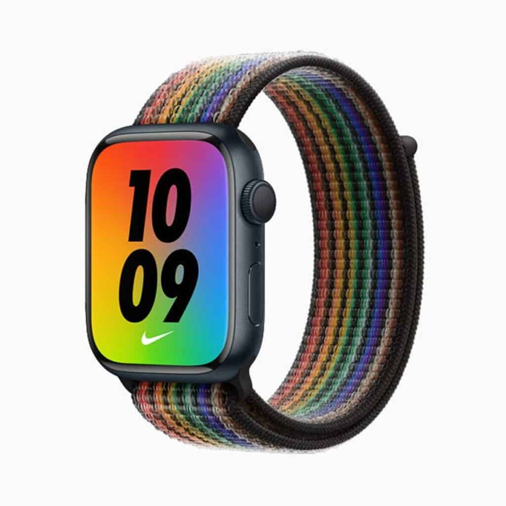 Correa loop deportiva Nike edición Pride de Apple Watch Series7